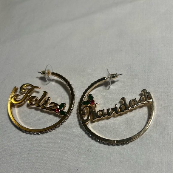 Feliz‎ Navidad earrings - Picture 8 of 12
